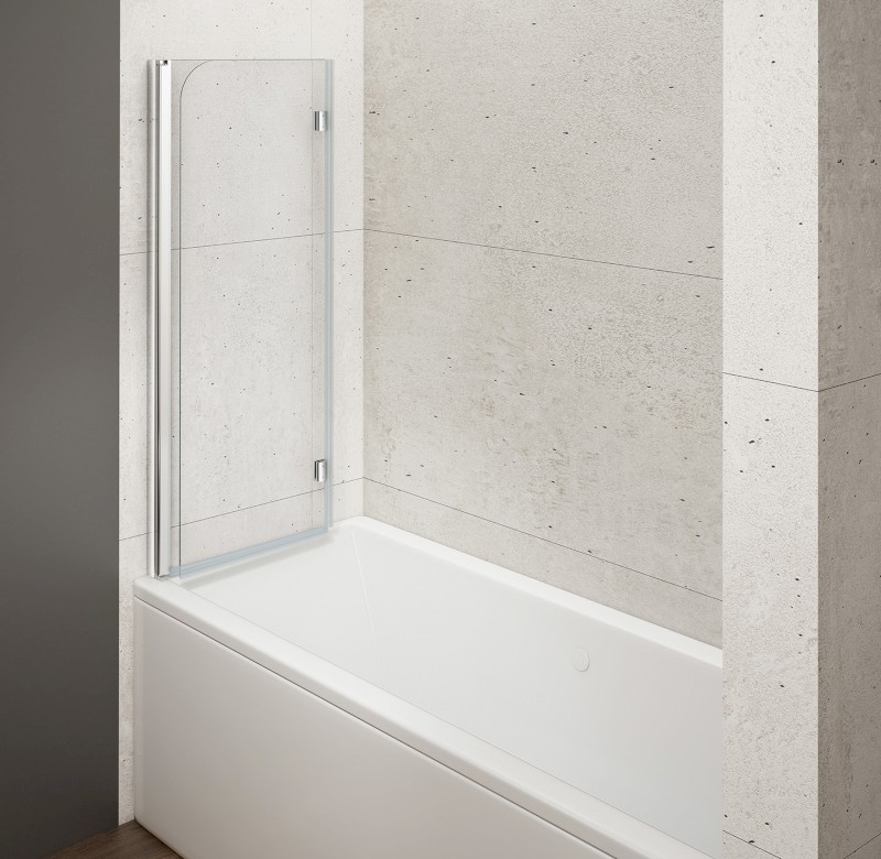 LORO vanová zástěna skládací 900mm, čiré sklo GN1190