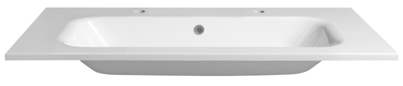 SIDRA dvojumyvadlo, litý mramor, 101x46cm, bílá SD101-2