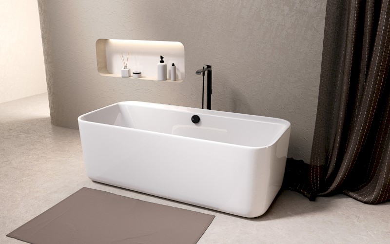 ZARY volně stojící vana 170x80x58cm, bílá 68658