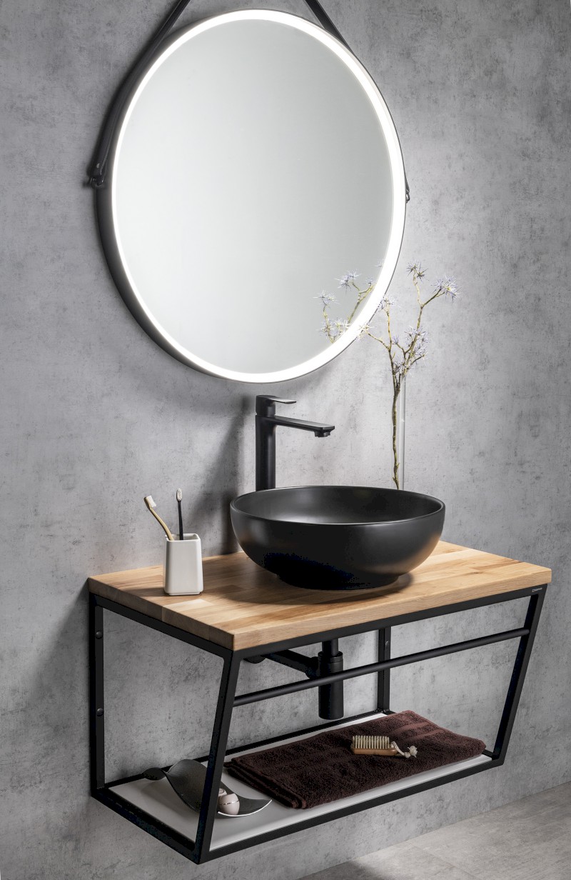 SKA konzole s policí 750x400x460mm, bílá mat SKA112