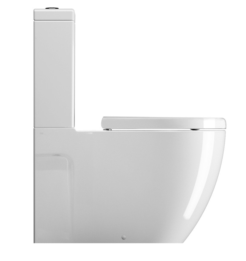 PURA WC mísa kombi spodní/zadní odpad, 36x68cm, bílá ExtraGlaze 881711