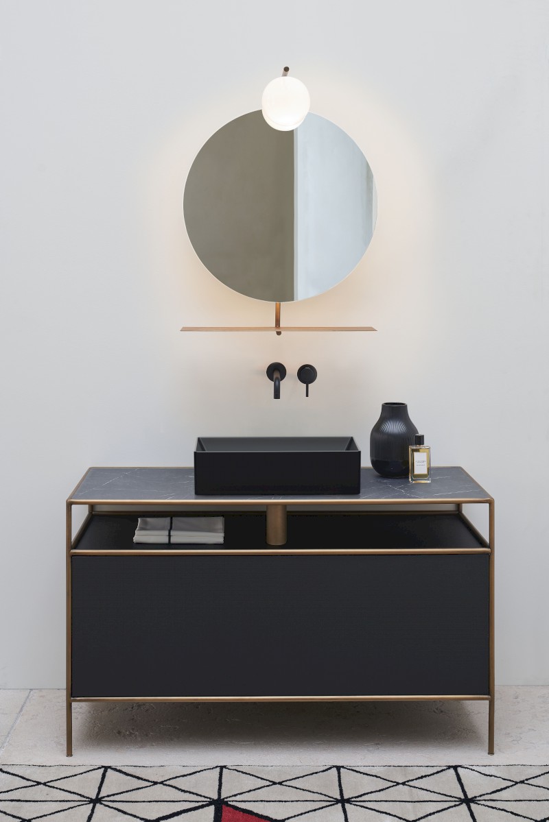 KUBE X keramické umyvadlo na desku, 60x37cm, černá mat 945326