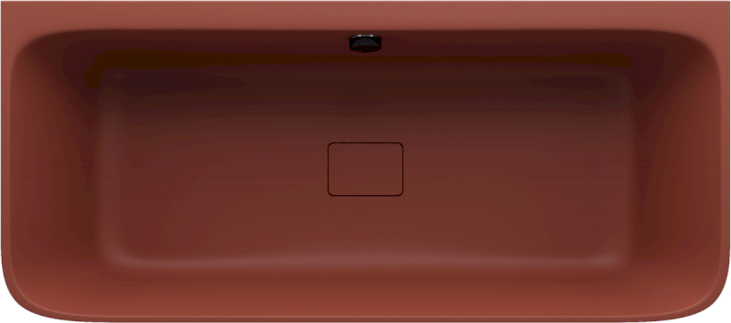 SKYLLA nástěnná stojící vana litý mramor 170x75x60cm, hnědá mat 72430.71