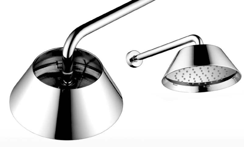 Hlavová sprcha s lemem, průměr 200mm, chrom MH032