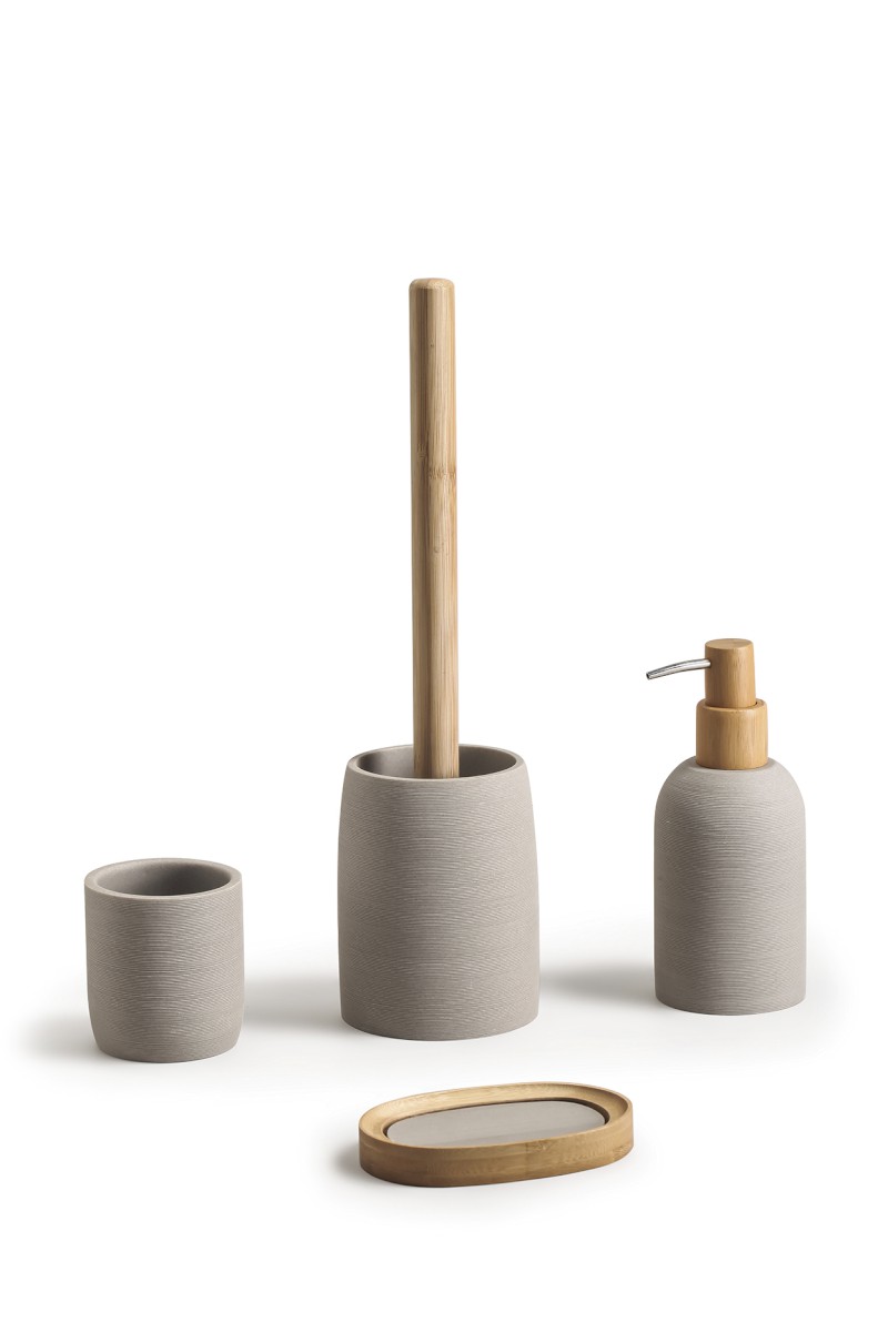 RIKO WC štětka na postavení, béžová/bambus 8578