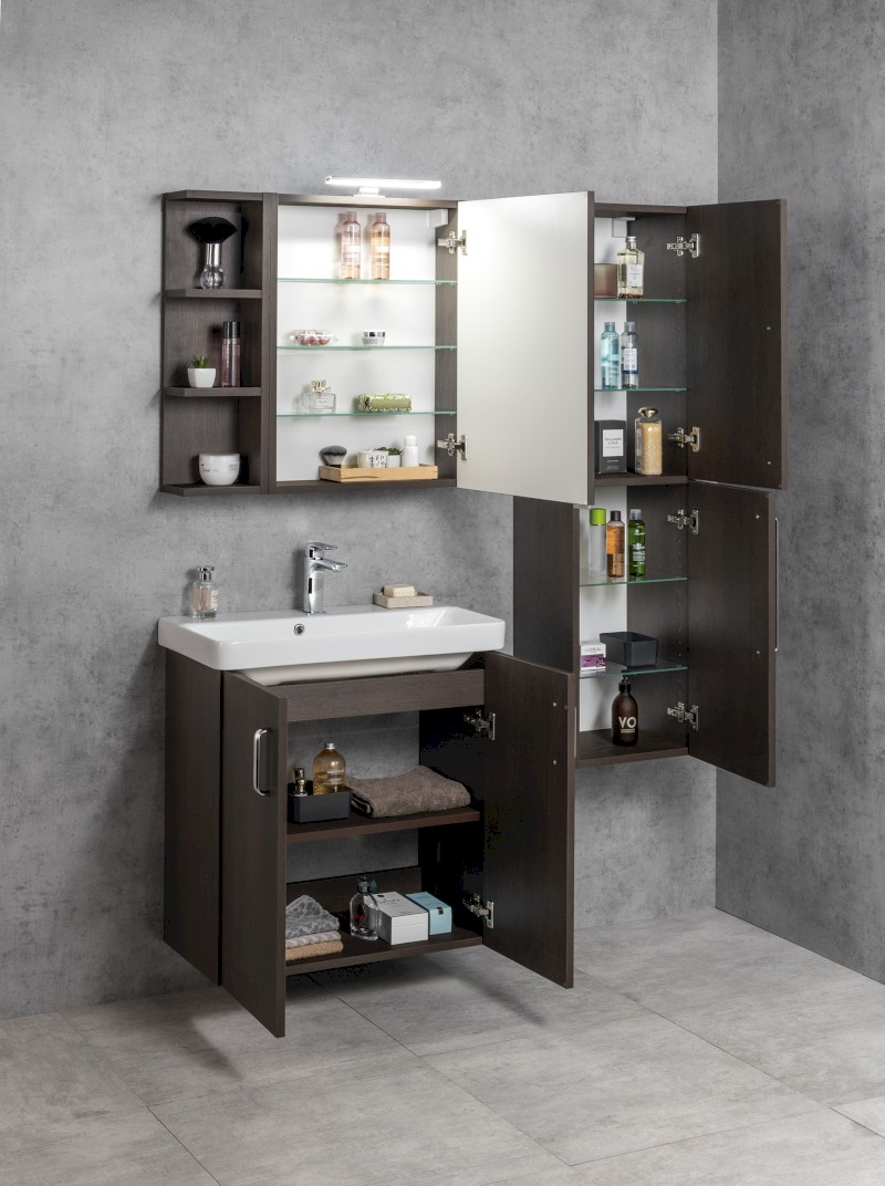 THEIA umyvadlová skříňka 66,3x70x35cm, 2x dvířka, bílá TH072-3030