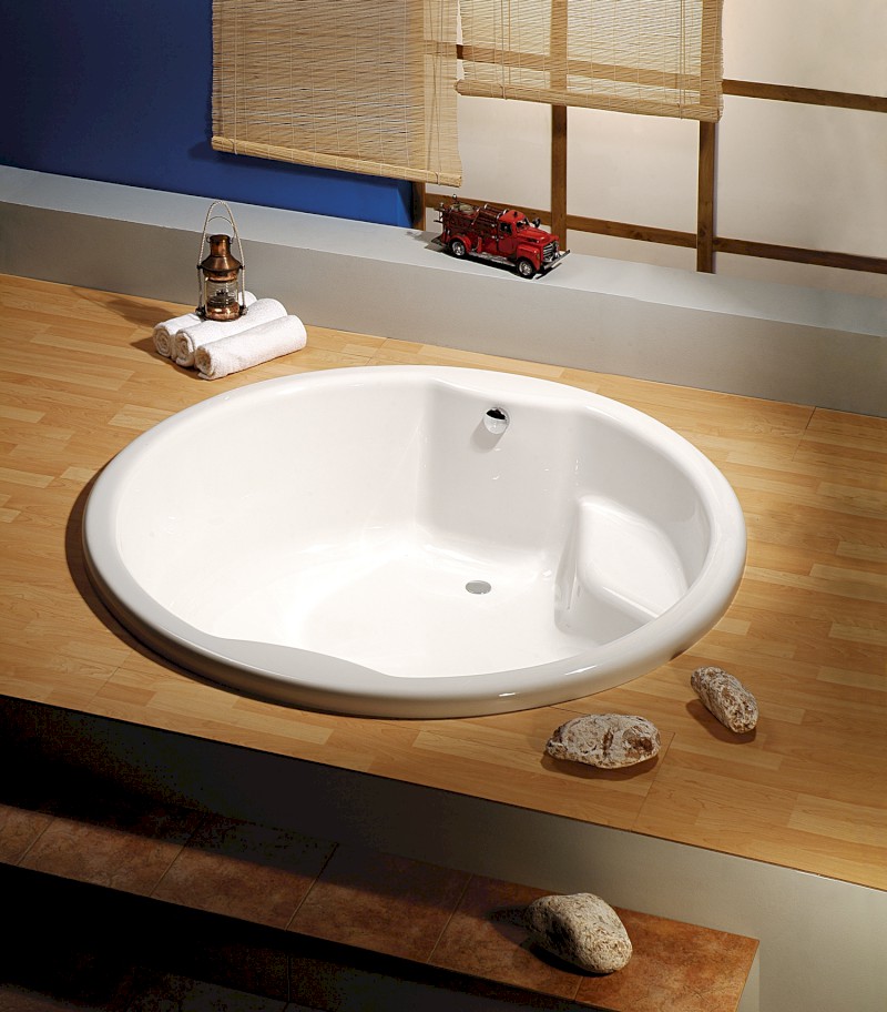 ROYAL ROUND kulatá vana s konstrukcí 172x172x49cm, bílá 73211