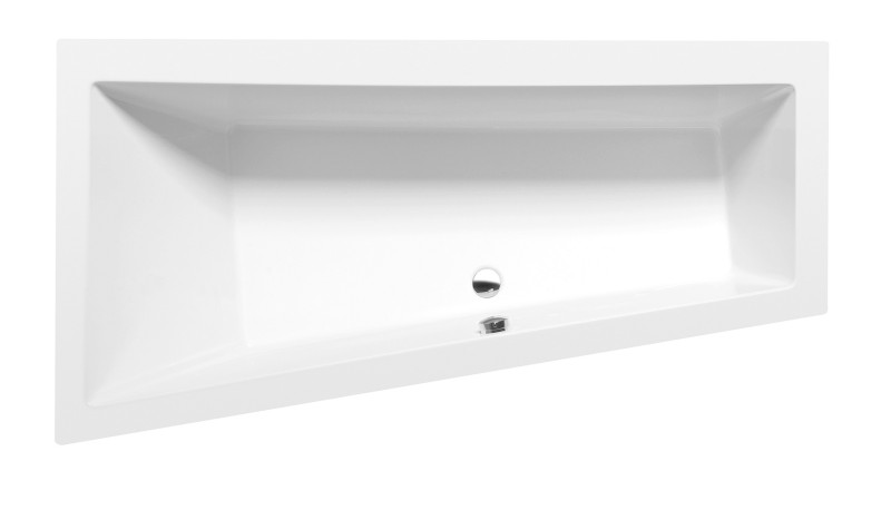 ANDRA L asymetrická vana 160x90x45cm, bílá mat 81521.11