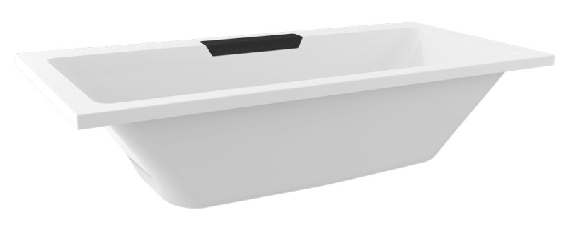 CASCATA obdélníková vana 185x85x45cm, kaskáda černá 73836.102