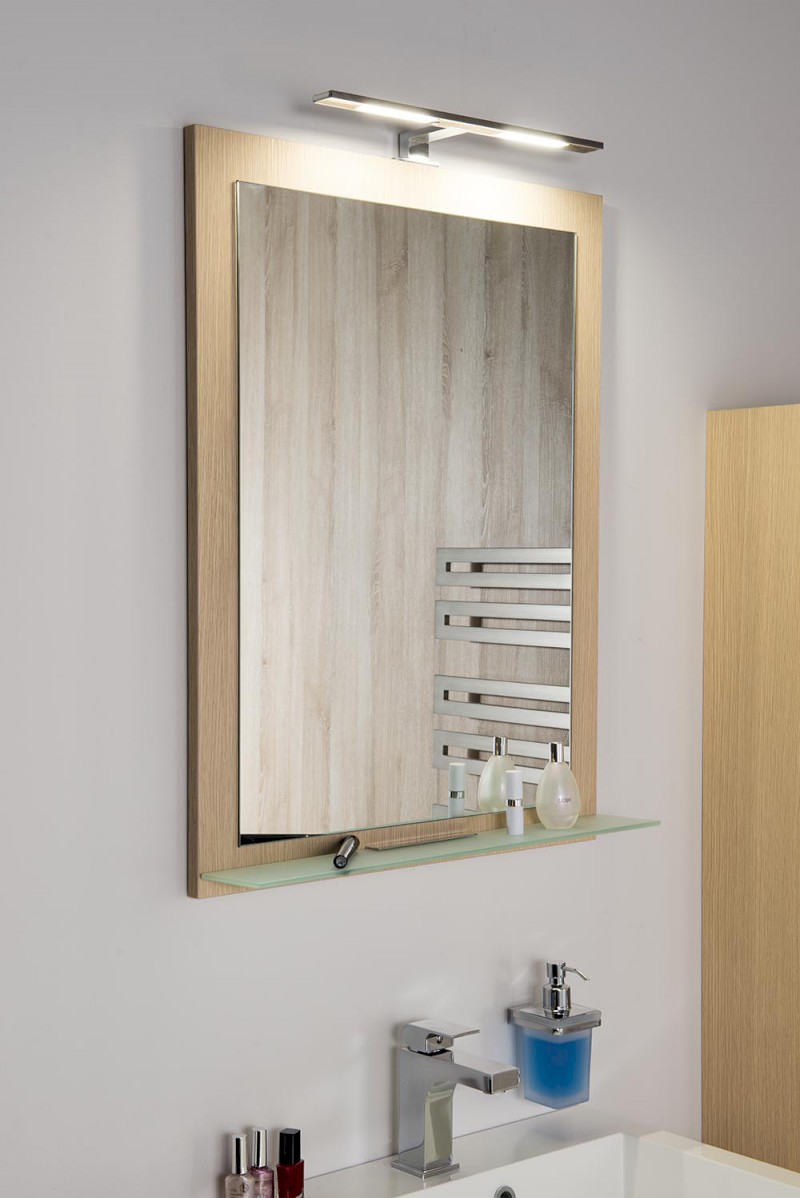 NIROX zrcadlo v rámu 60x80cm, antracit matný NX608-3434