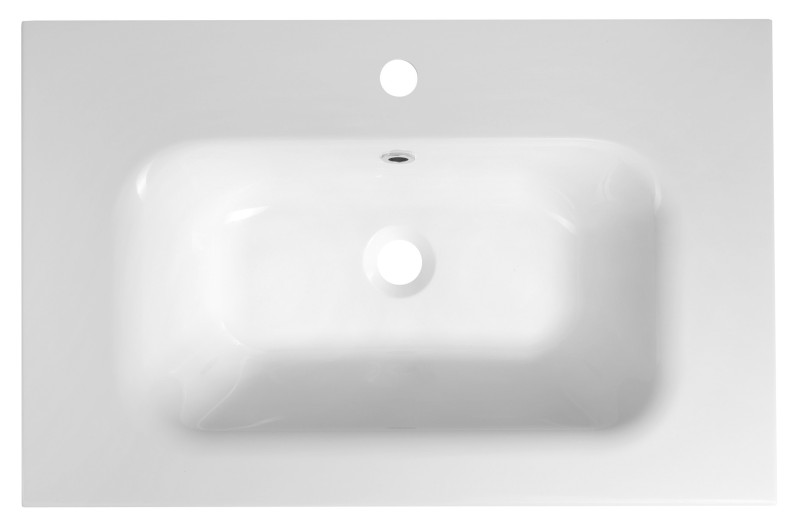 SIDRA umyvadlo, litý mramor, 71x46cm, bílá SD071