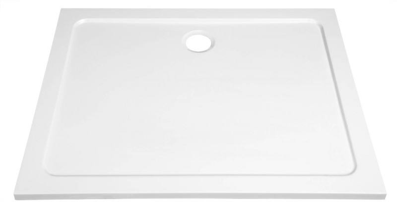 TECMI sprchová vanička z litého mramoru, obdélník 100x80cm, bílá PQ10080