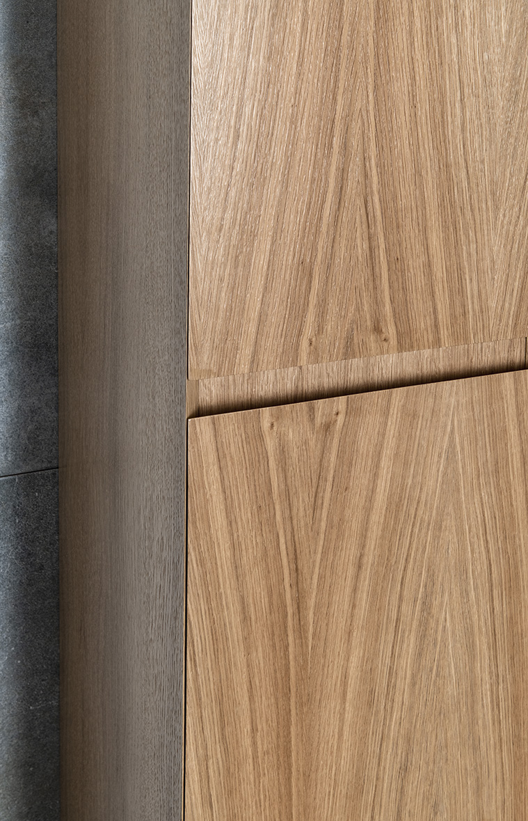 FILENA vysoká skříňka 35x140x30cm, dub FID3540D