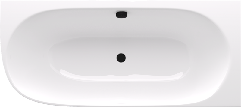 SUSSI R rohová stojící vana litý mramor 160x70x49,5cm, bílá/béžová mat 90191R.82