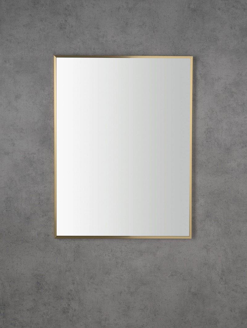 NOTION SLIM zrcadlo v rámu 60x80cm, zlato mat NT860G