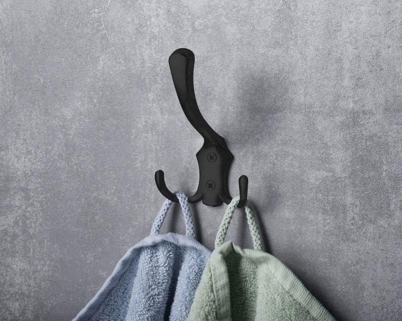 Háček velký, černá mat 10088B