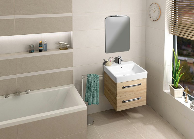 ISHAPE zrcadlo s broušenou hranou 60x80cm, zakulacené rohy, CU free AG468