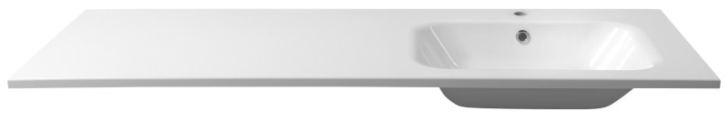 ARECA umyvadlo, litý mramor, 141x51,5cm, pravé, bílá AC141R