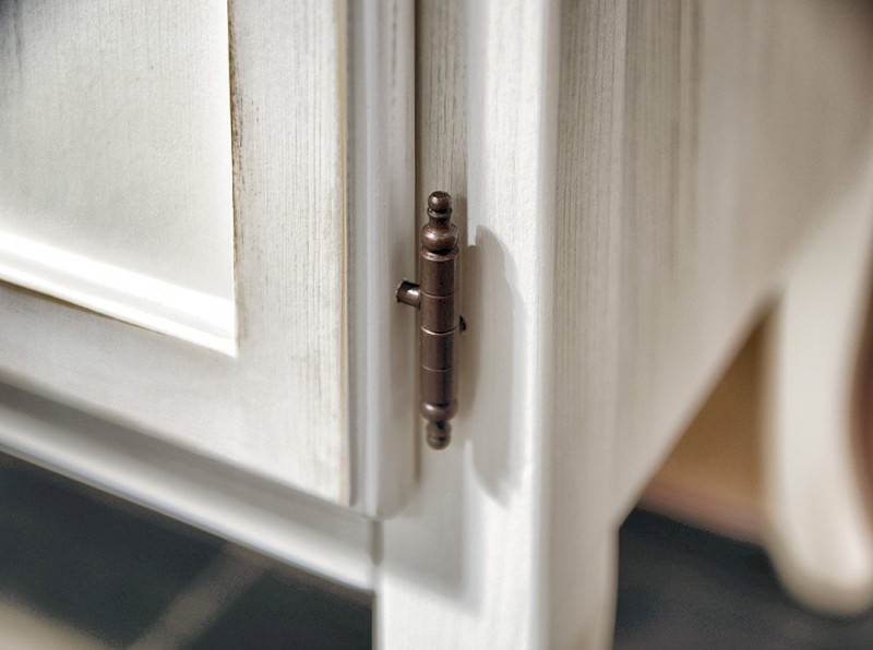 RETRO umyvadlová skříňka 89x80x48cm, starobílá 1621