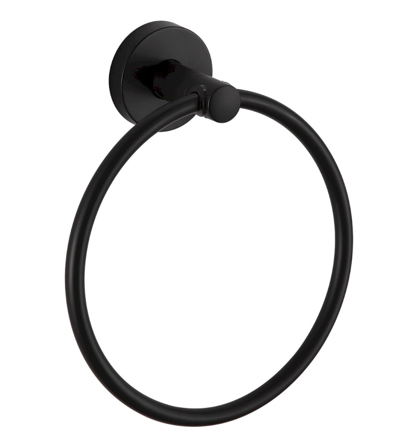 SAMBA držák ručníků kruh, černá SB206