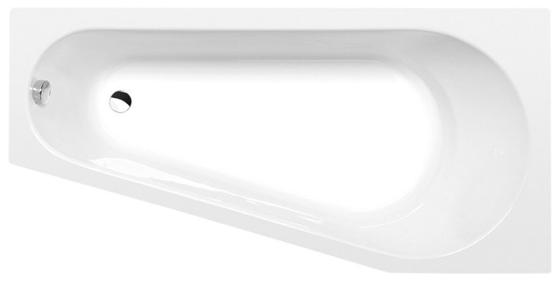 PROJEKTA R asymetrická vana 160x80x44cm, bílá 21111