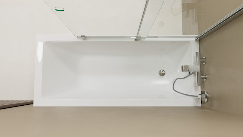 ROLLS vanová zástěna 1000x1500mm, čiré sklo BS-R100