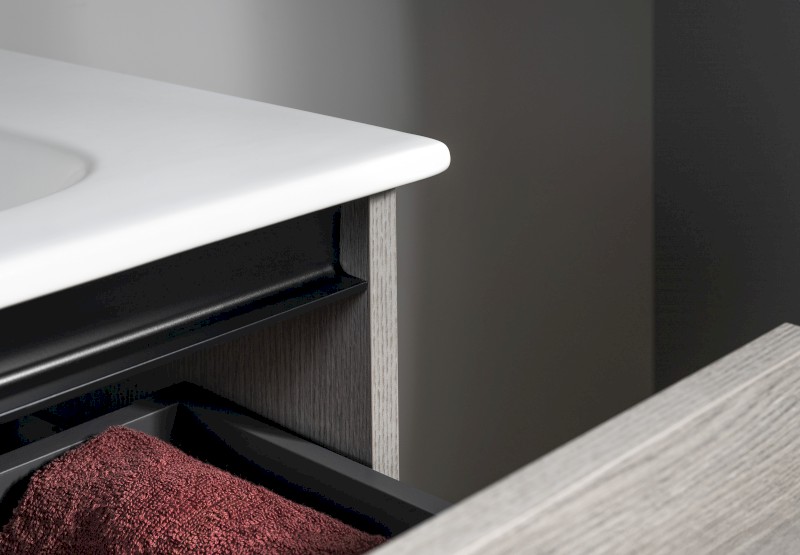 EZARA umyvadlová skříňka 79,8x52x46cm, bílá lesk EZ801-3030