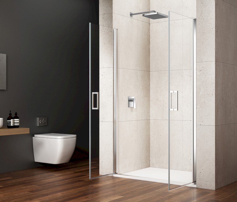 LORO sprchové dveře dvoukřídlé 1000mm, čiré sklo GN4310