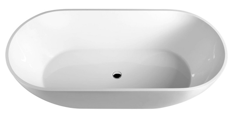REDUTA volně stojící vana litý mramor 171x81x58cm, bílá 71842