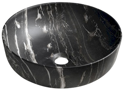 RONDEA keramické umyvadlo na desku Ø 41cm, carnico mramor AR445CM