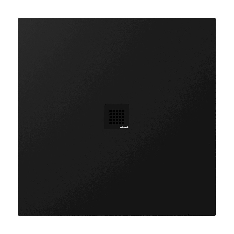 TRENECA vanička z litého mramoru s možností úpravy rozměru, 100x100cm, černá mat 84301.21