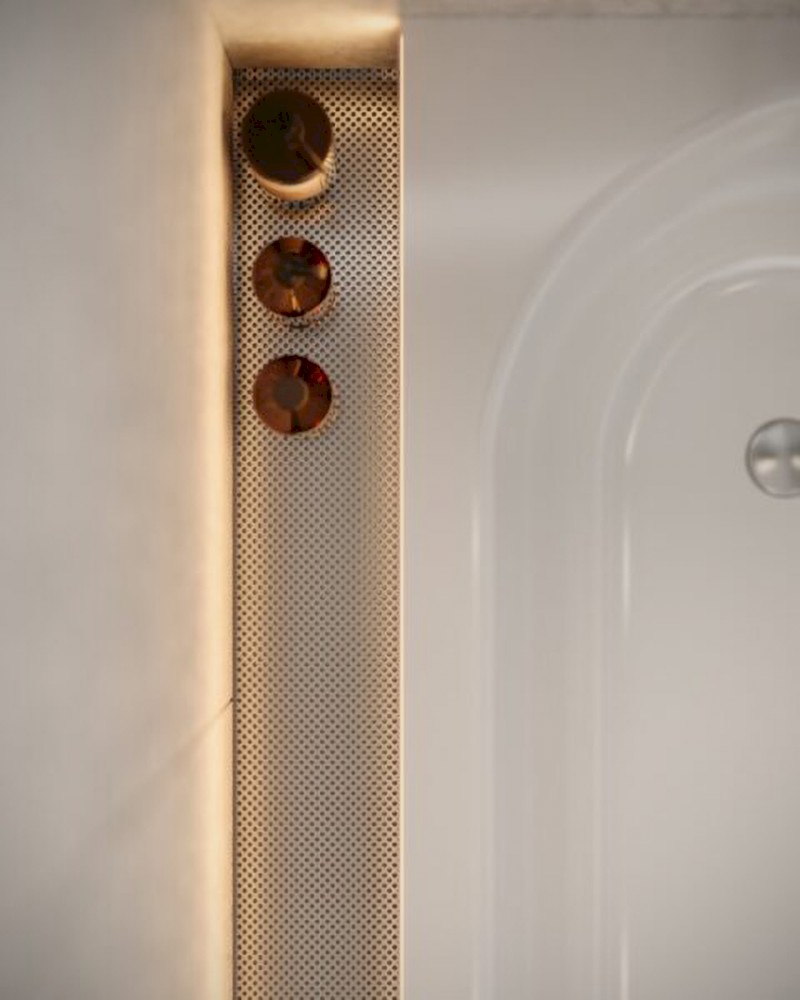 NIX nerezová vanová kapsa, 163cm, instalace do niky 72451