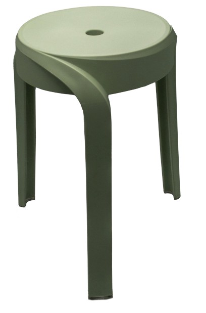 STAN koupelnová stolička, průměr 30cm, verde A176105
