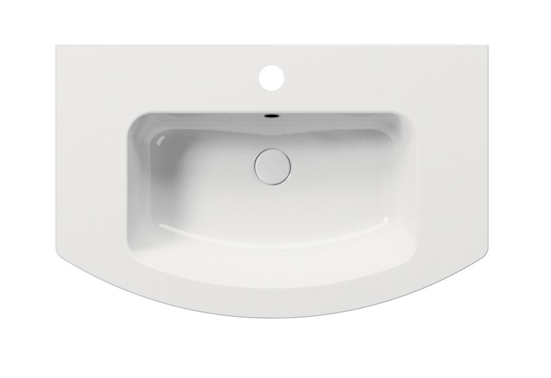 PURA keramické umyvadlo Slim oblé 82x49cm, bílá ExtraGlaze 8826111