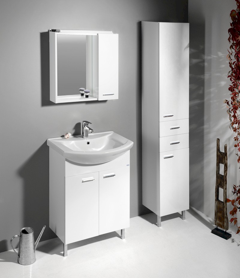 ZOJA umyvadlová skříňka 61,5x74x32cm, bílá, 2x dvířka 51063