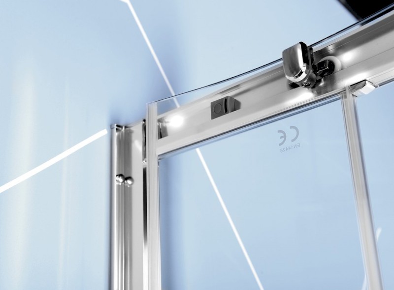 EASY čtvrtkruhová sprchová zástěna 1000x800mm, L/R, čiré sklo EL2915