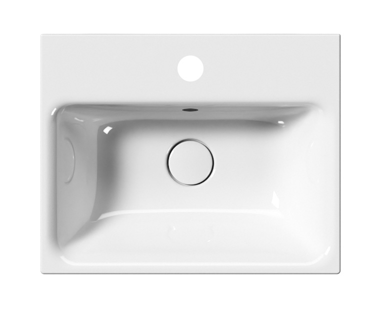 NUBES keramické umyvadlo 50x40cm, bílá ExtraGlaze 9682111