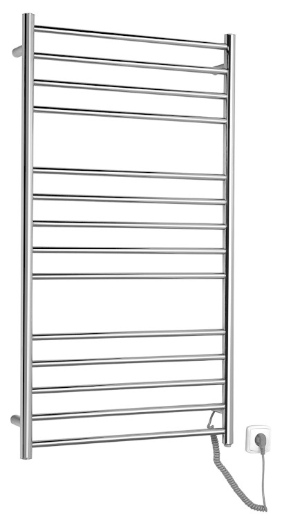 REDONDO elektrický sušák ručníků, kulatý, 630x1160mm, 130W, nerez lesk ER230V