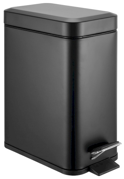 SIMPLE LINE odpadkový koš obdélníkový 5l, černá mat GAQ005B