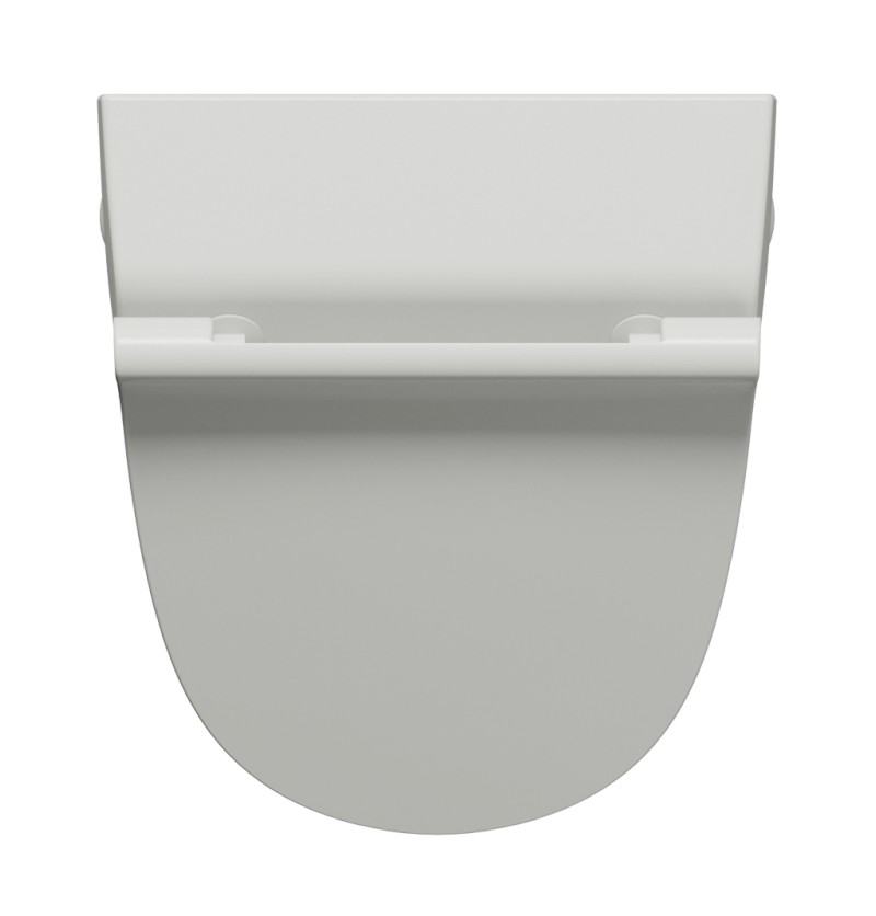 COMMUNITY urinál se zakrytým přívodem vody s otvory pro víko 31x65cm, cenere mat 909817