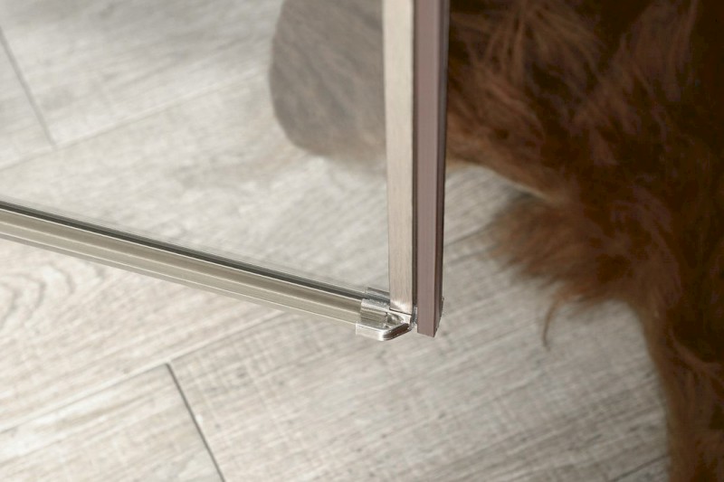 ANTIQUE sprchové dveře otočné, 800mm, pravé, ČIRÉ sklo, bronz GQ1380RC