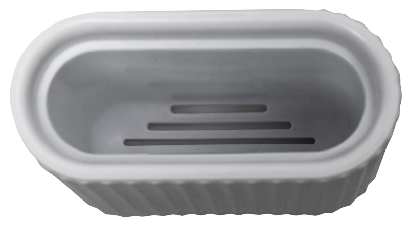 WC silikonová štětka závěsná/na postavení, bílá TF010