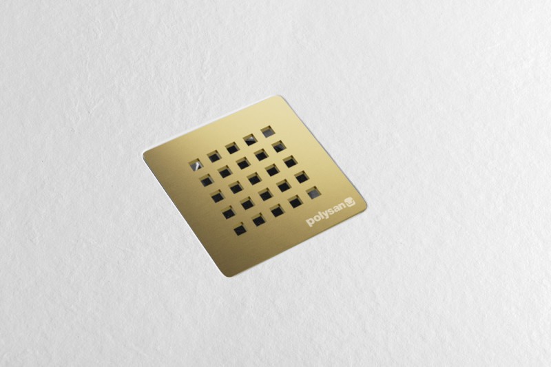 TRENECA vaničkový sifon, průměr otvoru 90mm, DN40, krytka zlato mat 84999.91