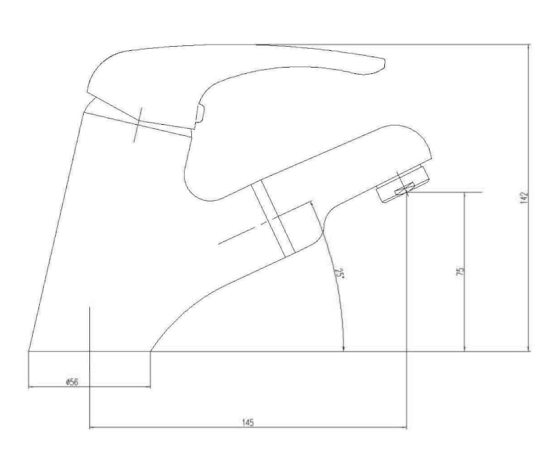 KASIOPEA stojánková umyvadlová baterie s výsuvnou sprškou, chrom 1107-05