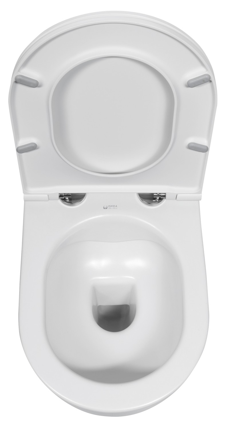 INFINITY závěsná WC mísa, Rimless, 36,5x53cm, bílá mat 10NF02004-2L