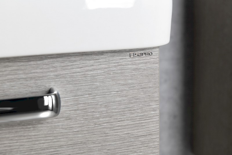 THEIA umyvadlová skříňka 56,4x70x44,2cm, 2xzásuvka, dub stříbrný TH060-1111