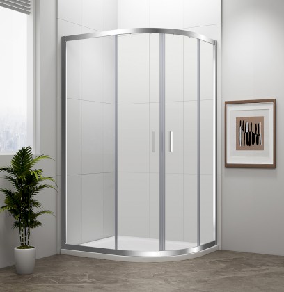 EASY čtvrtkruhová sprchová zástěna 1000x800mm, L/R, čiré sklo EL2915