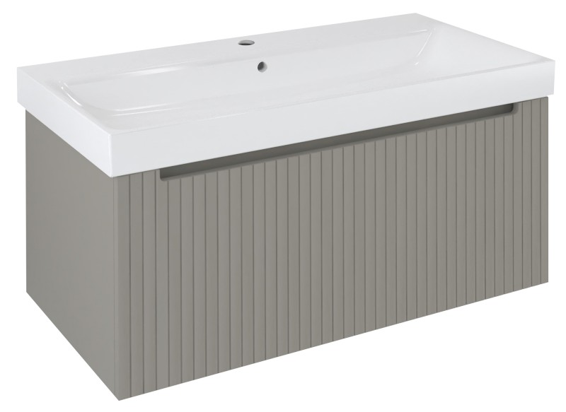 NELIO STRIP umyvadlová skříňka 96,5x44x49cm, 1x zásuvka, agila NL100-4343S