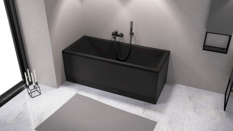 PLAIN panel boční 100x59cm, černá mat 72723.21