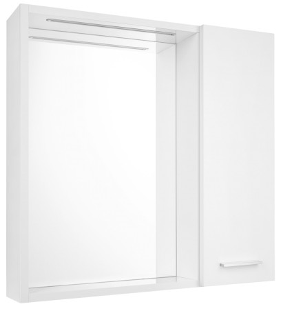 ZOJA/KERAMIA FRESH STRIP galerka s LED osvětlením, 60x60x14cm, pravá, bílá 45022S